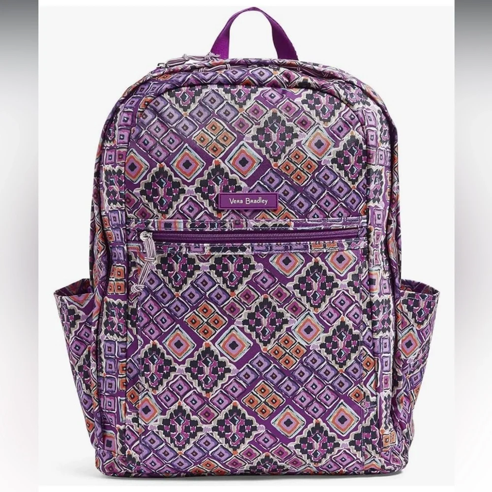 Vera Bradley Women's Lighten Up Grand Backpack, Sierra, One Size
